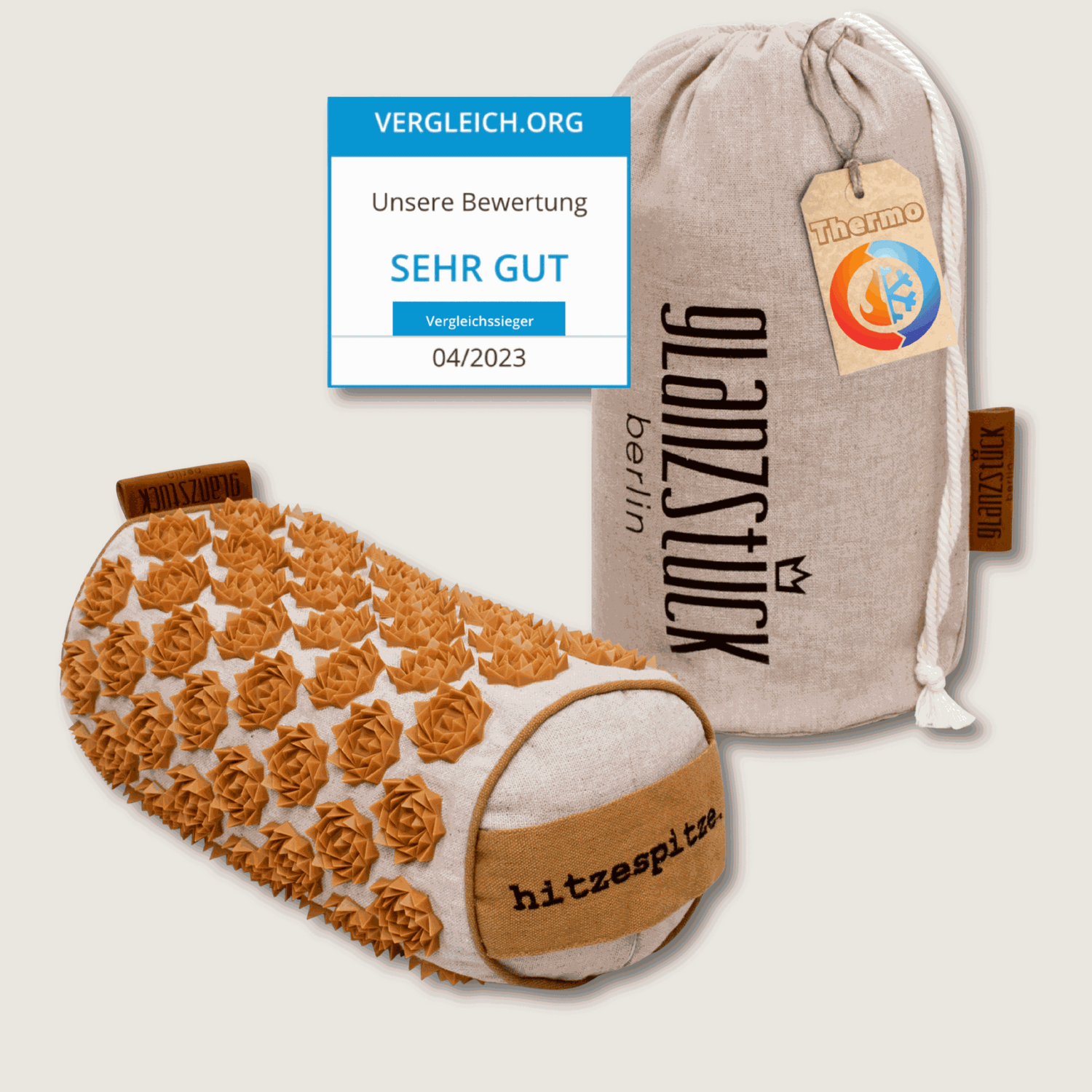 Premium Akupressur Nackenrolle mit Thermoeffekt