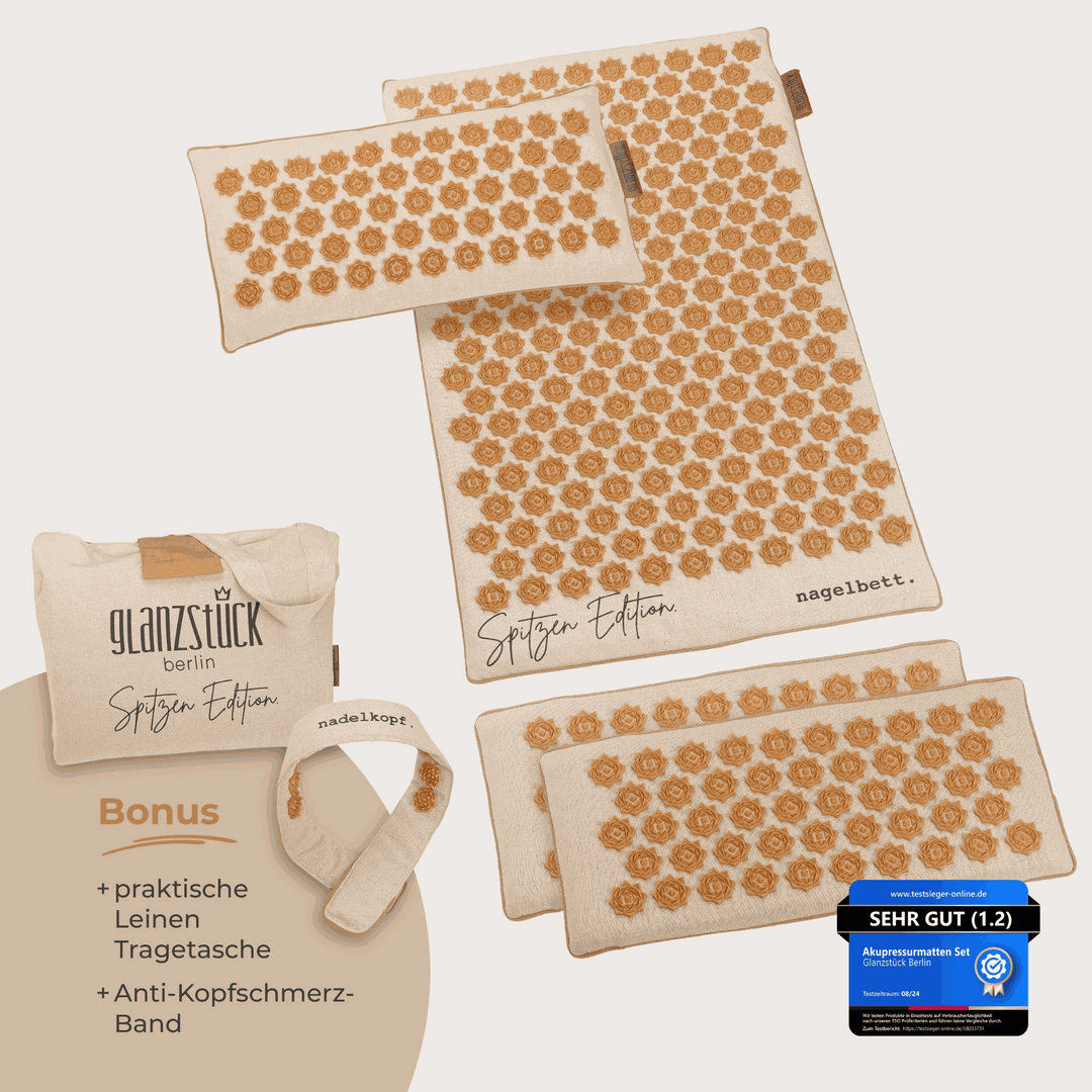 XXL Akupressurmatte Premium Set SPITZEN EDITION