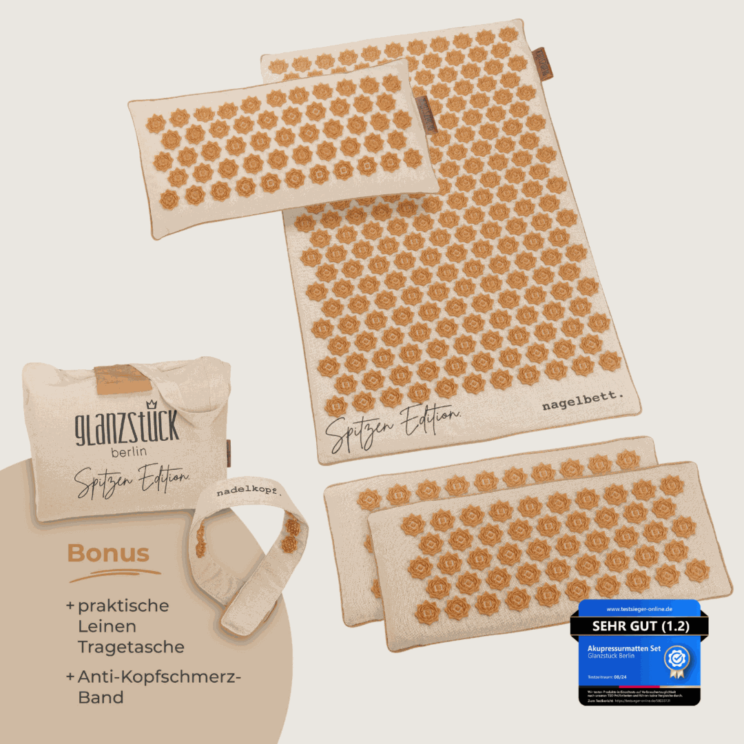 XXL Akupressurmatte Premium Set SPITZEN EDITION