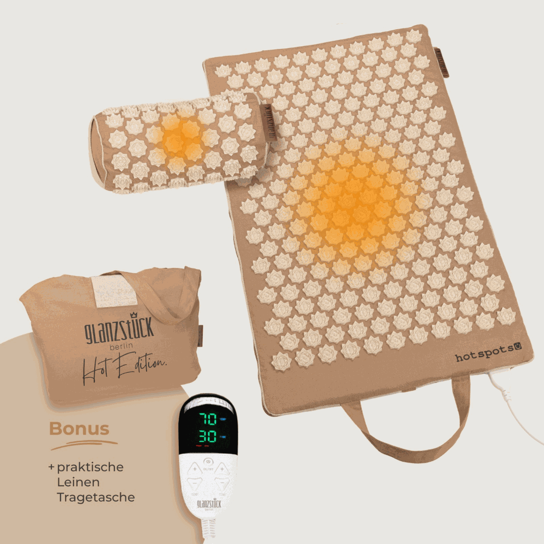 XL Akupressurmatte Premium Set HOT EDITION (elektrisch erwärmbar)