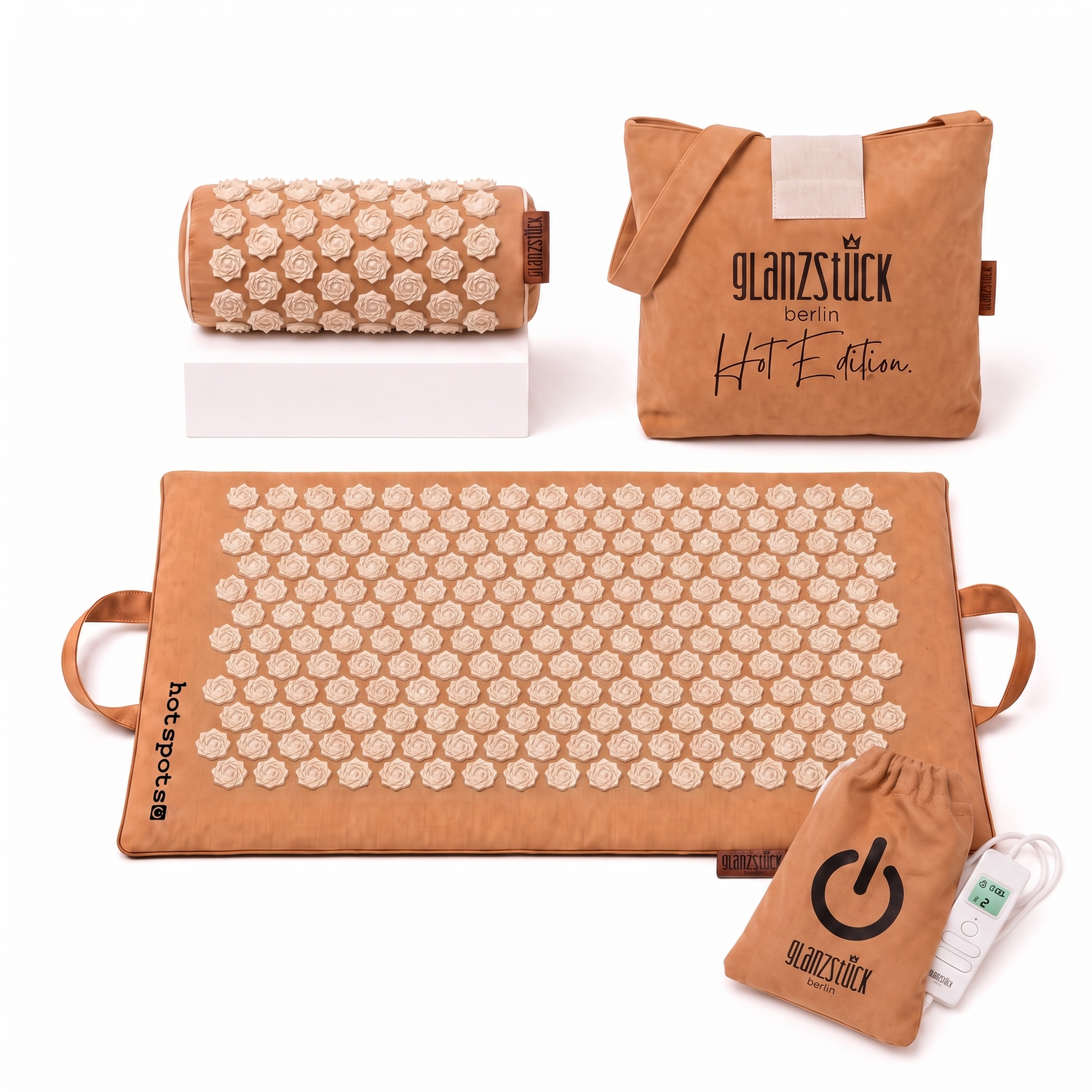 XL Akupressurmatte Premium Set HOT EDITION (elektrisch erwärmbar)
