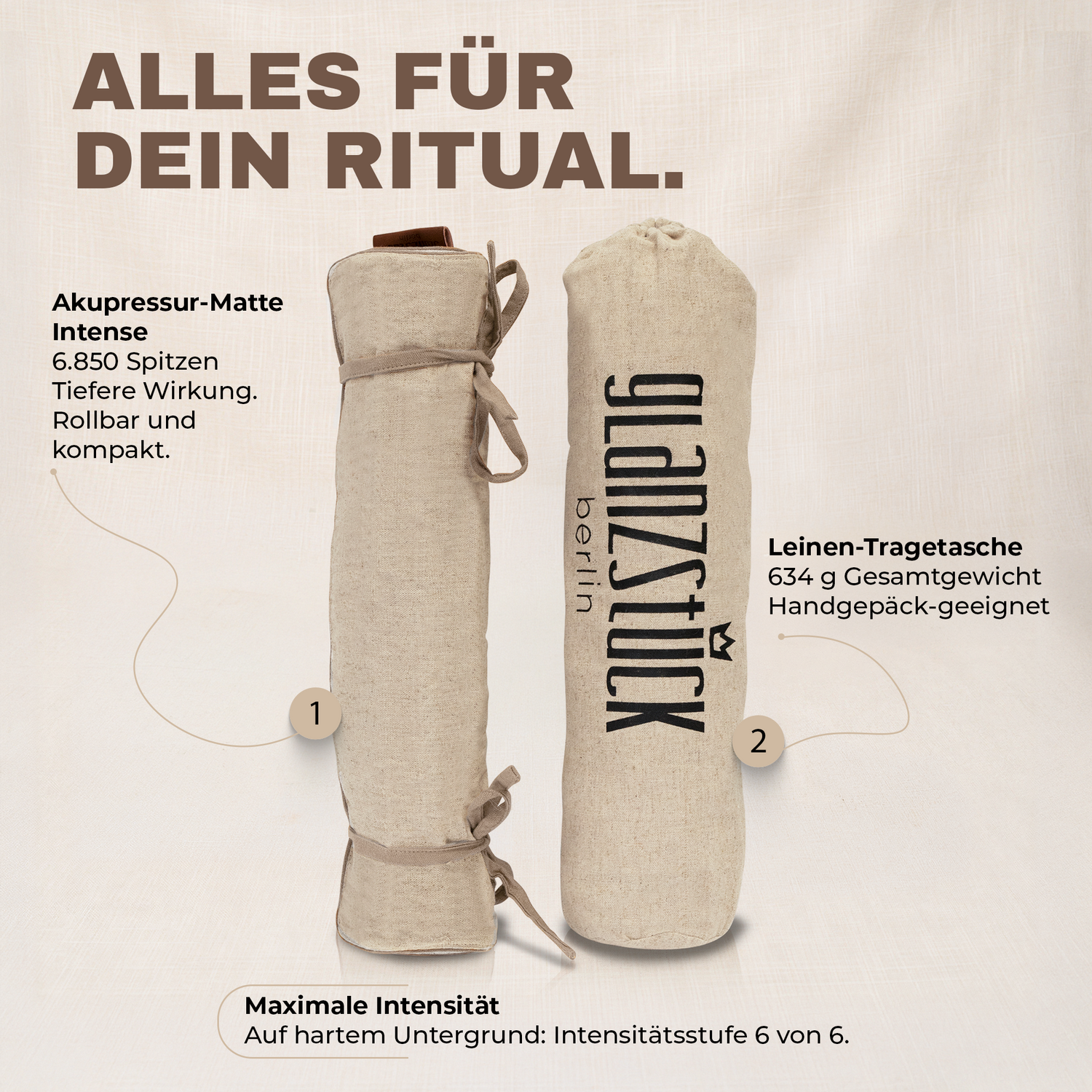 XL Akupressurmatte TO GO INTENSE